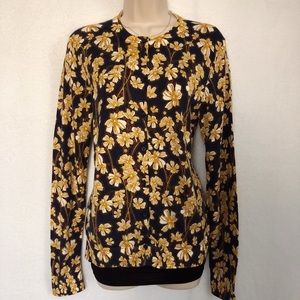 J. Crew Floral Cardigan